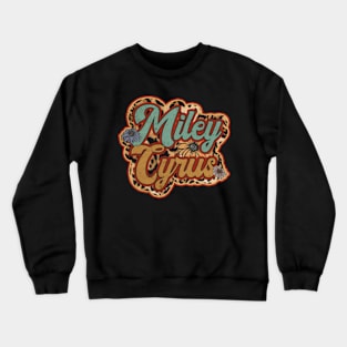 Retro Miley Gifts Name Flowers Personalized Styles Crewneck Sweatshirt